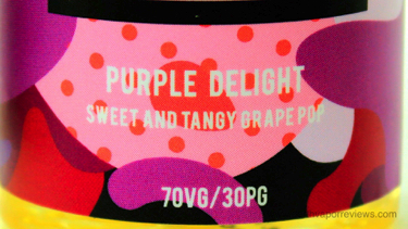 CRFT REUP Purple Delight E-Liquid Label